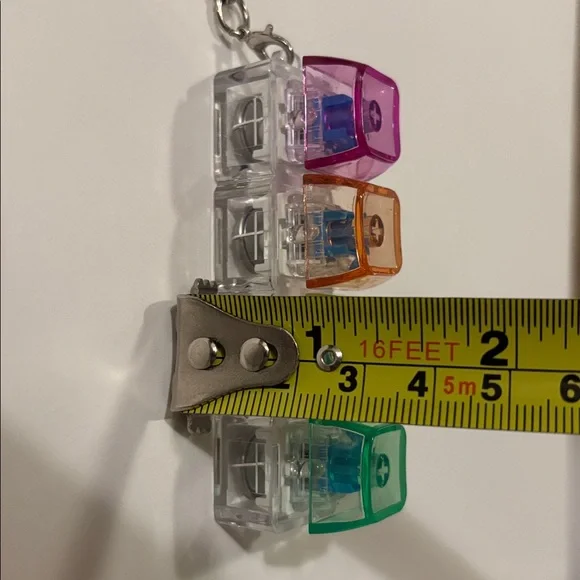 🌈🧊Light-Up Click Fidget Toy Keychain - Picture 10 of 14